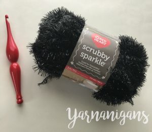 Halloween face motif free crochet pattern