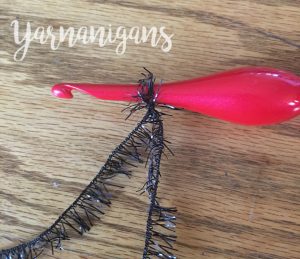 Halloween face motif free crochet pattern