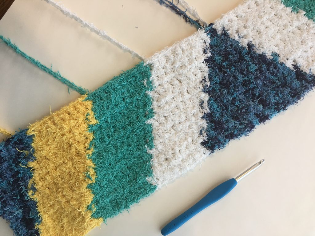 crochet rug calming tides bath rug free crochet pattern