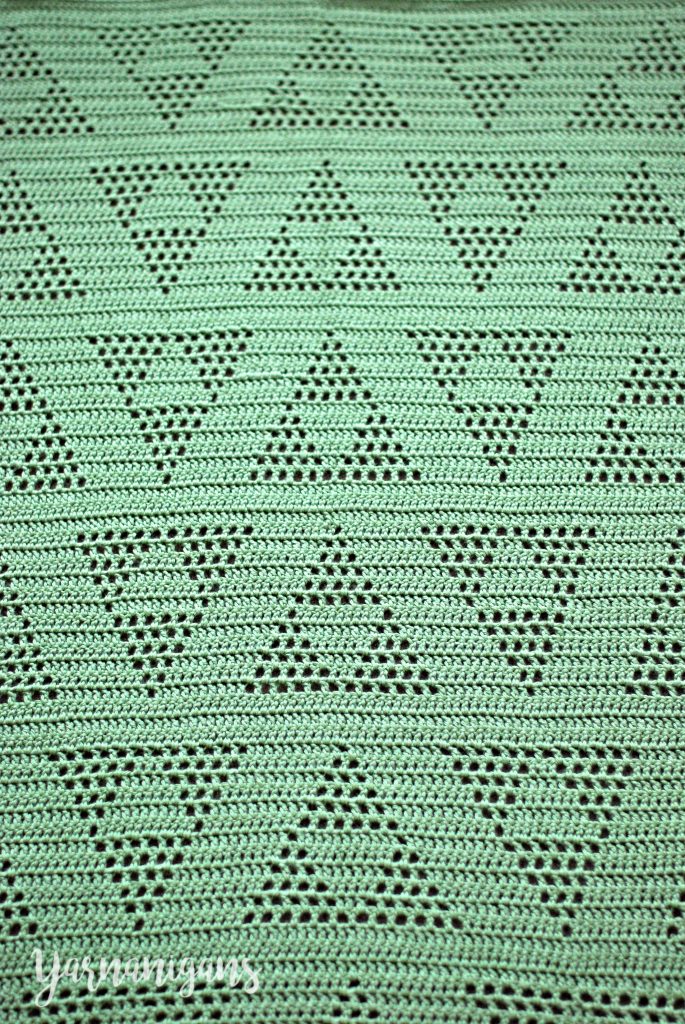 free crochet baby blanket triangle motif legend of zelda triforce